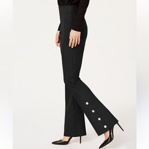 INC International Concepts Black Pantsuit with Button Detail